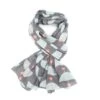 Retro Shapes Grey Scarf -Books Store 22010 retro shapes scarf grey 2