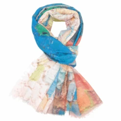 Abstract Painting Scarf Blue