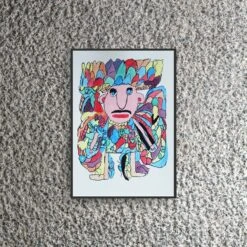 Hand-finished Pearly King Screen Print From Hart Club