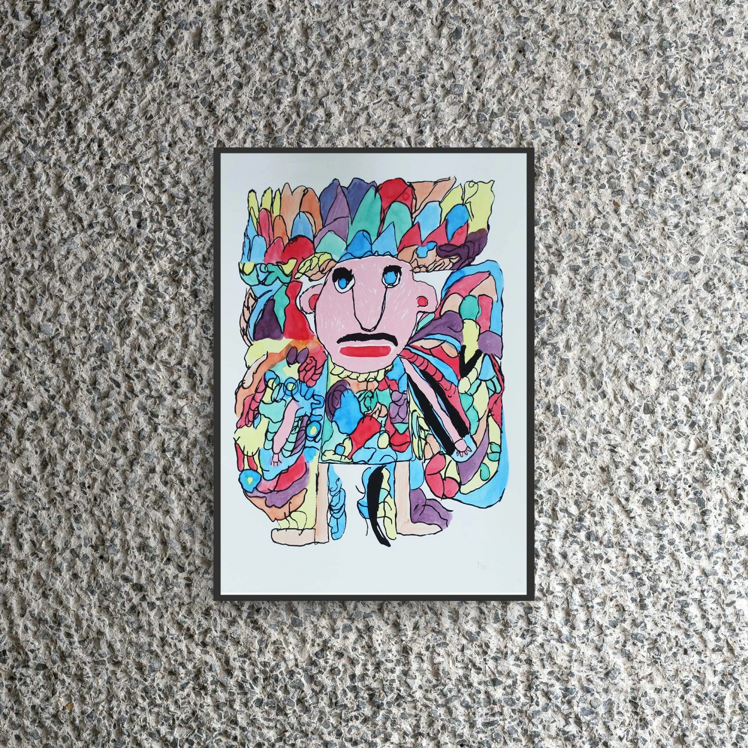 Hand-finished Pearly King Screen Print From Hart Club 3 Hand-finished Pearly King Screen Print From Hart Club