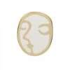 Abstract Face Enamel Pin Badge -Books Store AbstractFace