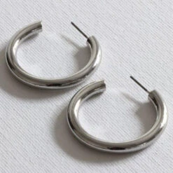 Hermione Hoop Earrings -Books Store BIGMETALSilverHermioneEarrings a7efe881 af98 412e b06a 66e6cfdecccb