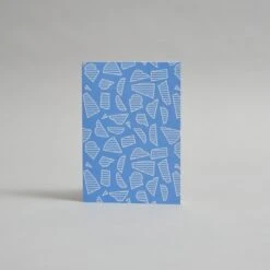 Blue Patterned Akari Card By Ola