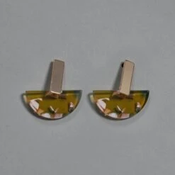 Florentine Half Disc Earrings