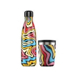 Psychedelic Dream Bottle & Coffee Cup Set By Chilly's