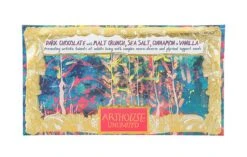 Underwater Dark Chocolate Sea Salt Bar -Books Store CHOC064 Underwater Chocolate Dark Chocolate with Malt Crunch Sea Salt Cinnamon Vanilla Front View LR e1630670484479