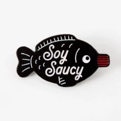 Soy Saucy Fish Enamel Pin Badge