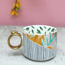 Eden Stripes Ceramic Mug -Books Store Ede Cup Str 4