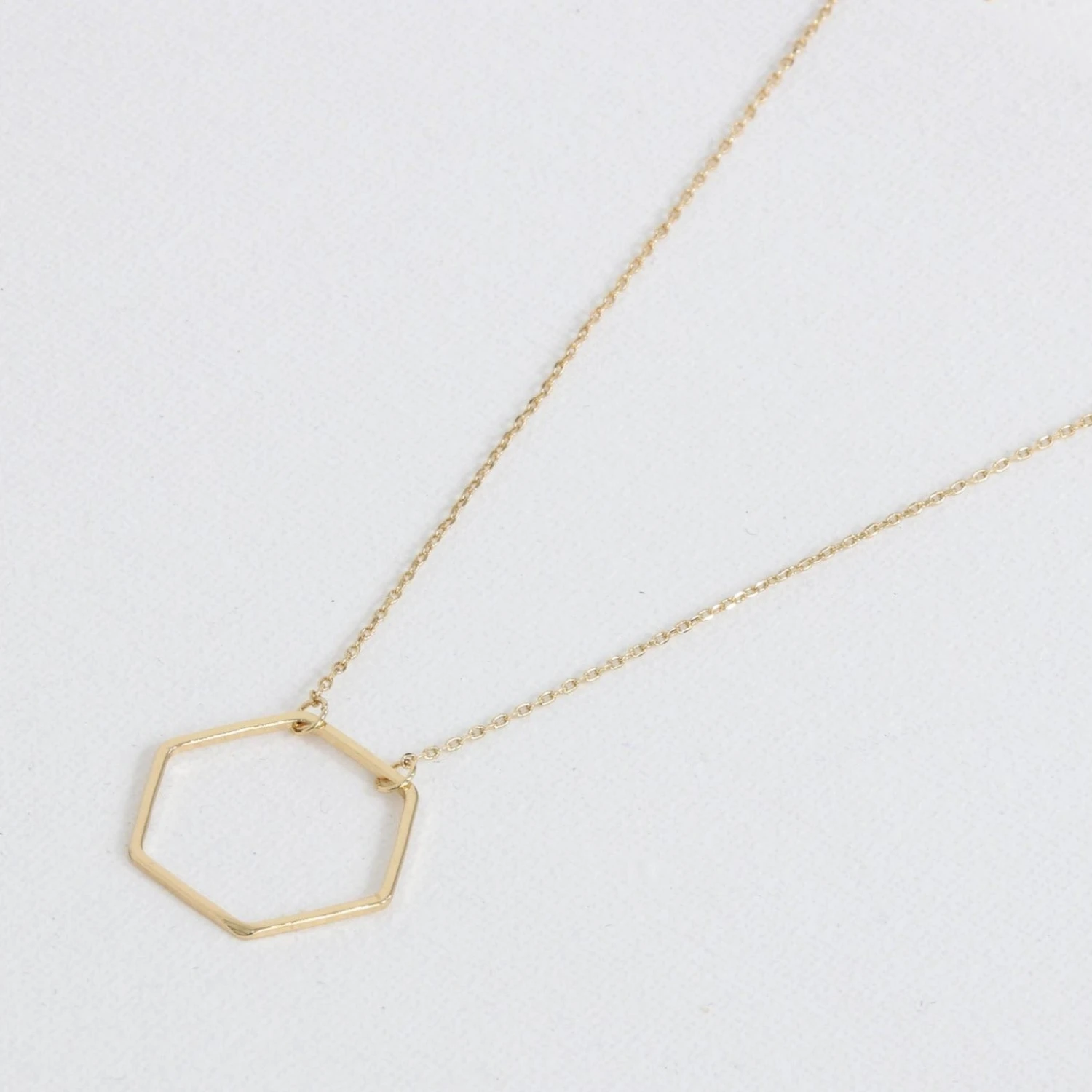 Evi Hexagon Necklace 3 Evi Hexagon Necklace