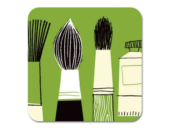 Brushes Gallery Coaster 4 Brushes Gallery Coaster - Image 2