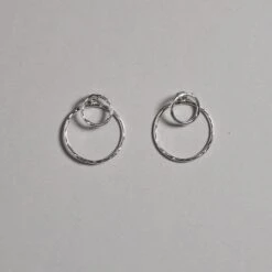 Silver Hoop Ear Jackets By Otis Jaxon