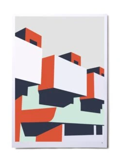 Barbican Lakeside Terrace Print By Laura Knight Studio