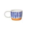 Paros Blue Stripe Ceramic Mug -Books Store ParosMug