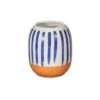 Paros Blue Stripe Small Vase