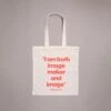 Carolee Schneemann 'I Am Both Image' Tote Bag -Books Store SchneemannImageTote