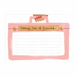 Taking Care Of Business Large Notepad