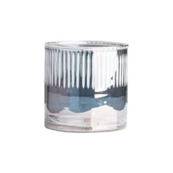 Blue Glass Tealight Holder