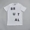White Brutal T-shirt -Books Store Tshirt 0041