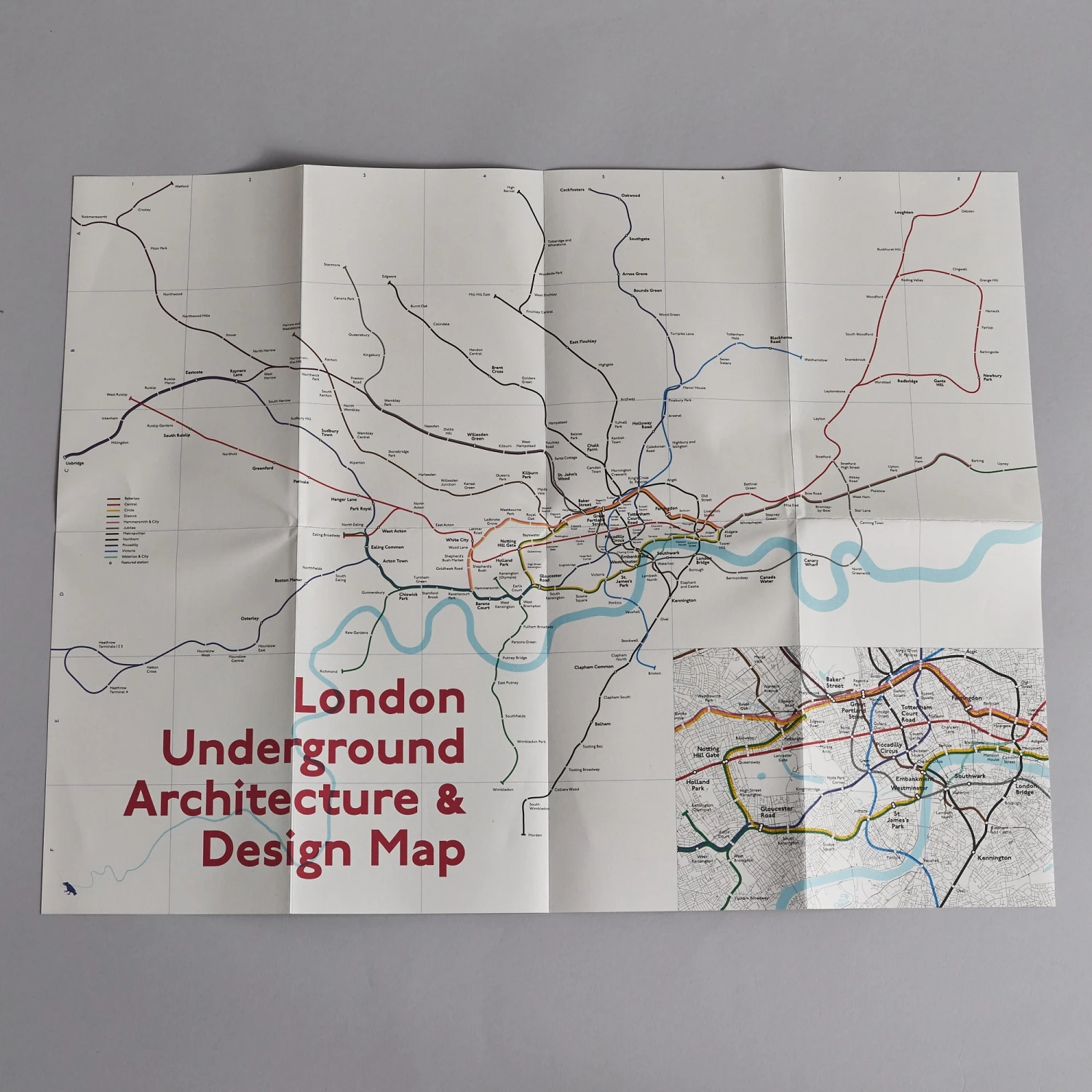 London Underground Architecture & Design Map 5 London Underground Architecture & Design Map - Image 3