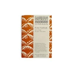 Wave Print Orange Pocket Notebook