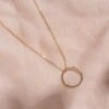 Gold Mini Circle Necklace By Studio Adorn -Books Store goldcirclenecklace2
