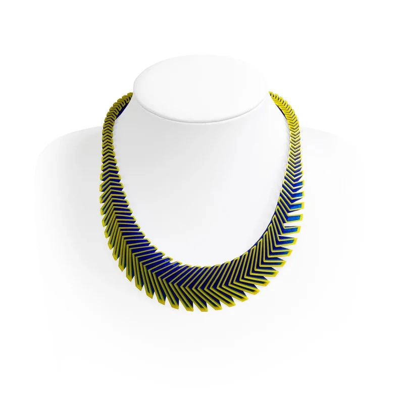 Arrow 3D Printed Yellow Necklace 3 Arrow 3D Printed Yellow Necklace