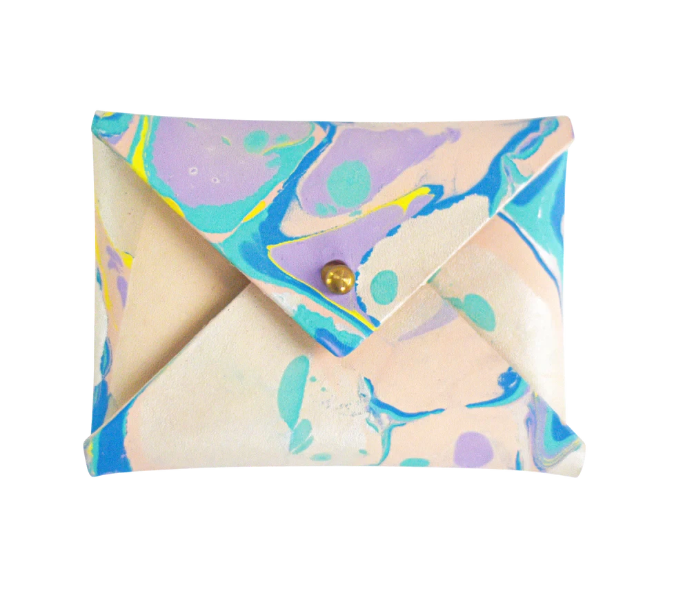 Marble Your Own Mini Wallet Kit Pastels Colourway 4 Marble Your Own Mini Wallet Kit Pastels Colourway - Image 2