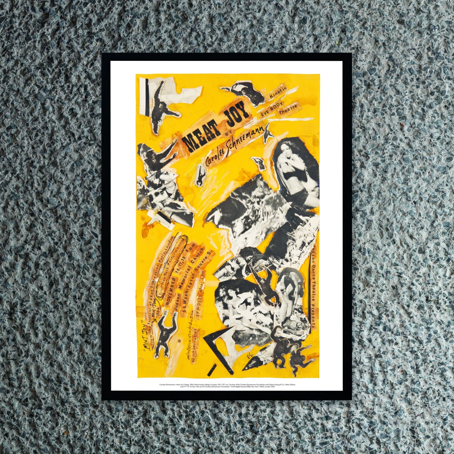 Carolee Schneemann Meat Joy Collage, 1964 Flyer For Judson Dance Theater, A3 Print 3 Carolee Schneemann Meat Joy Collage, 1964 Flyer For Judson Dance Theater, A3 Print
