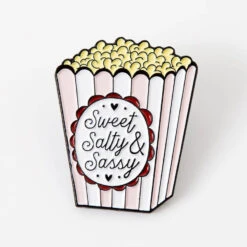 Sweet Salt & Sassy Popcorn Pin Badge