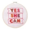 Yes She Can Embroidery Kit -Books Store yesshecan 1024x1024 2x 2d0b28c6 78bb 4cce b972 c4dc70bf722a